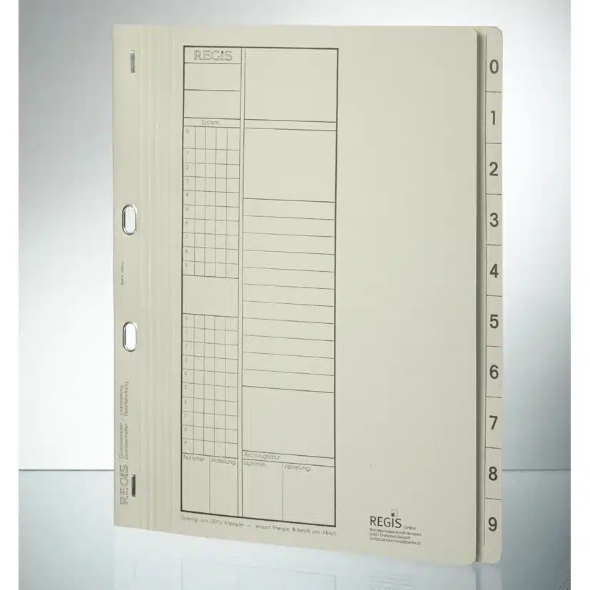 Ovalösenhefter ganzer Vorderdeckel, grau, rechts+links 1 Ovalösenhefter ganzer Vorderdeckel, grau, rechts+links